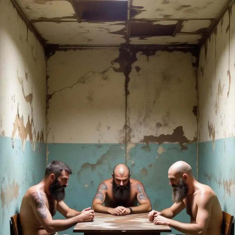 Diagrama del sofisma de los tres prisioneros de Lacan: representación del instante de ver, tiempo para comprender y momento de concluir.