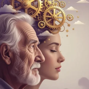 Representación conceptual de la relación entre el Dasein de Heidegger y el sujeto del inconsciente de Lacan.