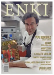 El chef Pepe Rodríguez protagoniza una edición sobre cultura y gastronomía en la revista ENKI.